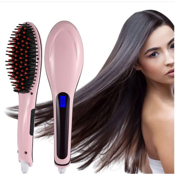 Escova Modeladora Alisadora Digital Rápida VOLTAGEM 220V com Display LCD - 230°C
