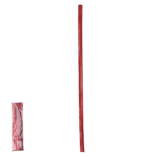 Fecho Pratico Natal C/100 Fitas Vermelho 12cm