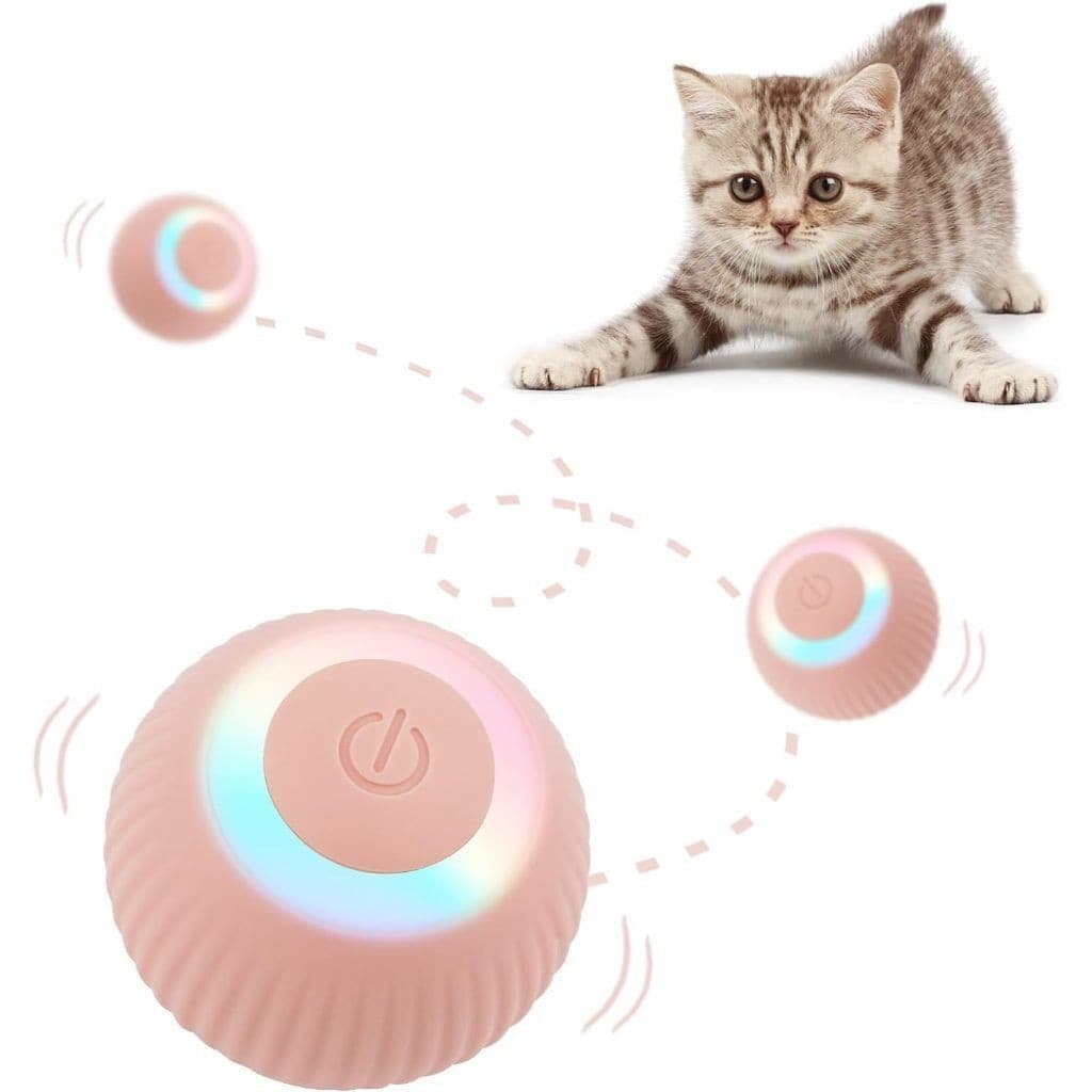 Bolinha Brinquedo Bola Pets Gato Cachorro Eletrônica Interativo Para Gatos Brincarem Sozinhos Curvaviva