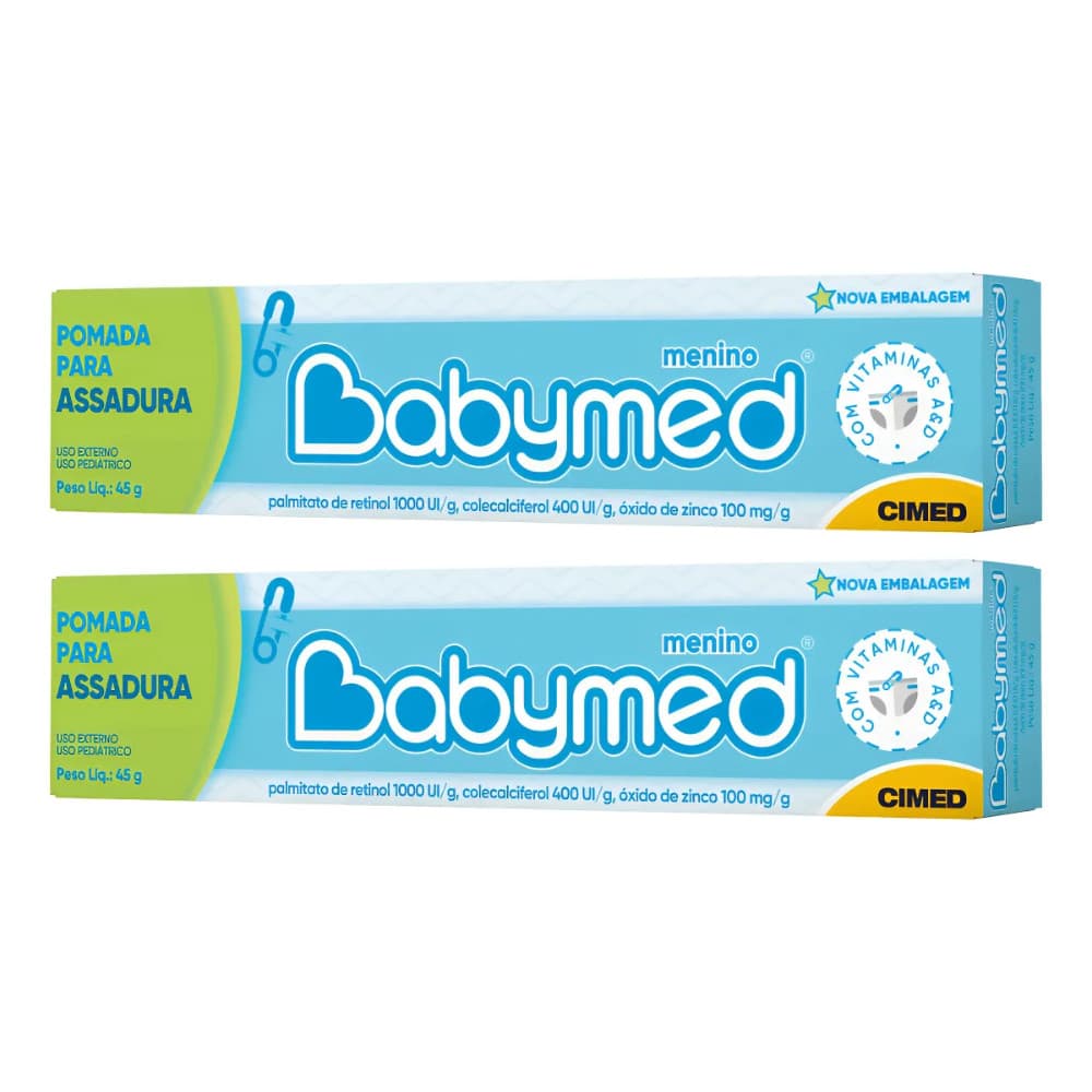 2un Pomada Babymed Azul Menino 45g - CIMED