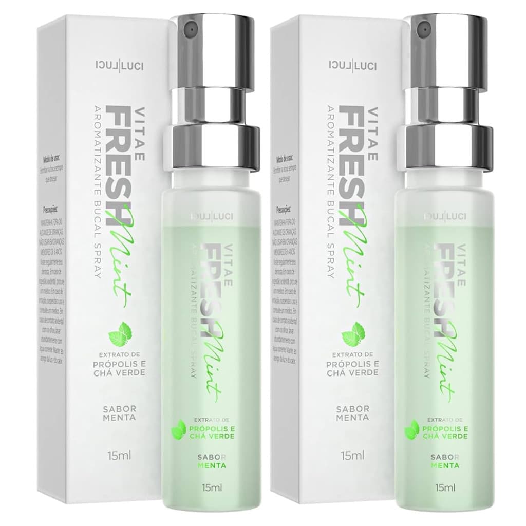 Kit 2x Spray Para Hálito Bucal Vitae Fresh Menta Luci Luci