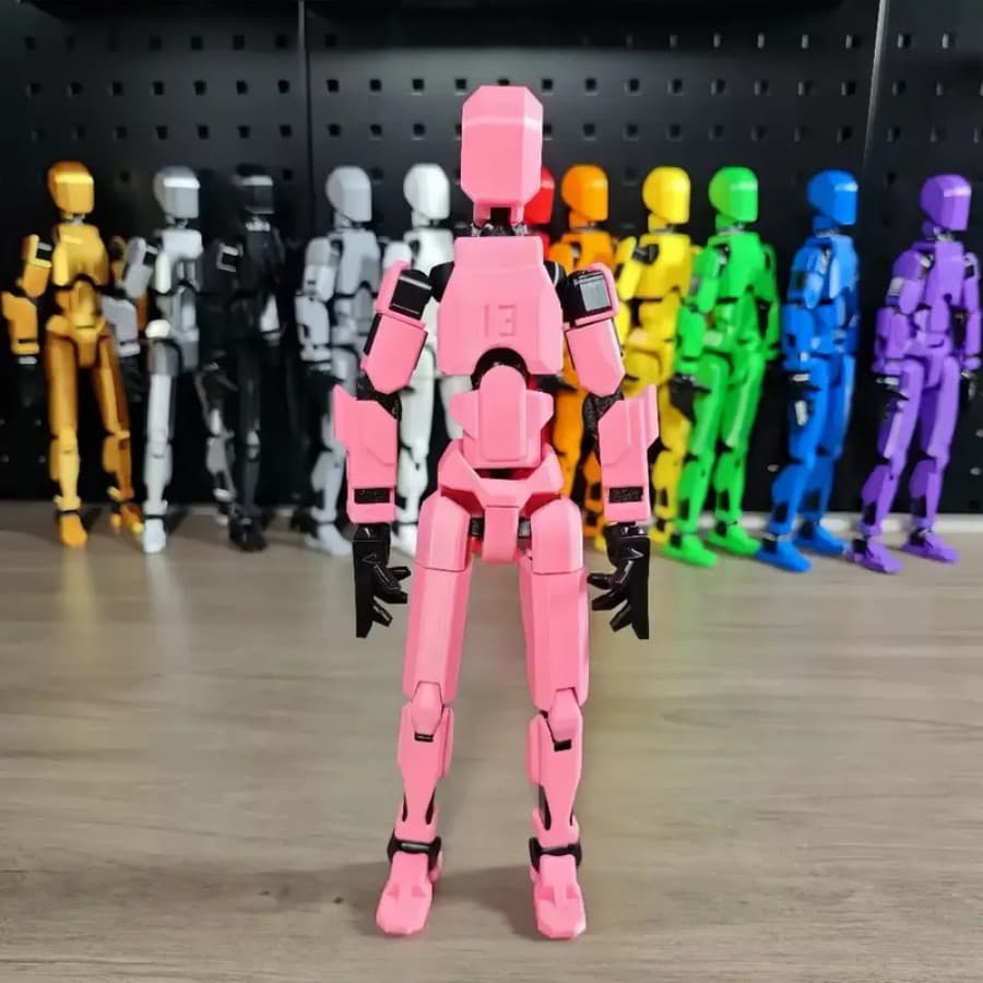 Boneco Dummy Articulado com espadinhas de luta