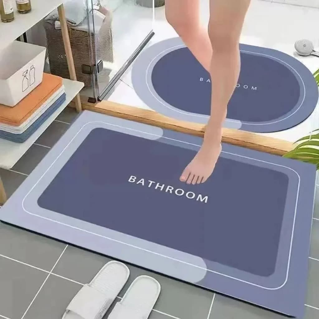 Tapete para Banheiro de Secagem Rápida e Super Absorvente Ideal para Chuveiro Cozinha e Varanda