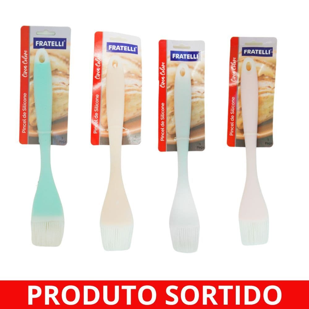 Pincel Culinário Silicone Color 3282 Fratelli - UN