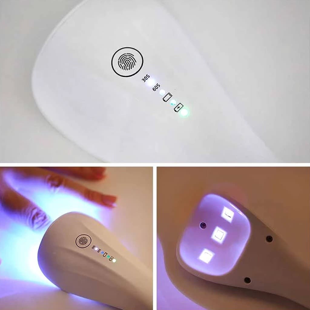 Mini Cabine Secagem Unha Gel LED UV Portátil Mini Estufa tipo Lanterna YC01
