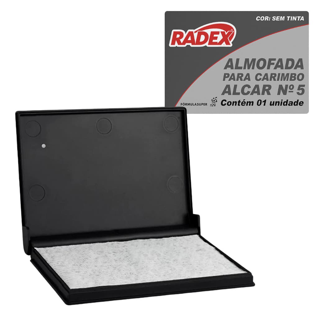 Almofada Para Carimbo Carimbeira Extra Grande 17,5cm x 18,5cm Sem Tinta