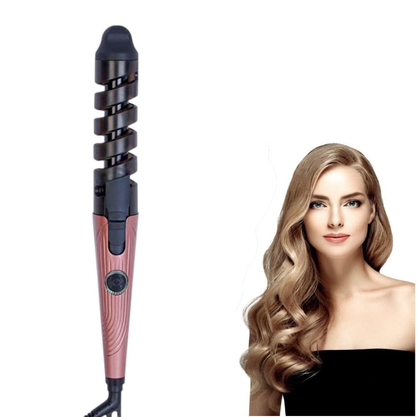 Modelador de Cachos de Cabelo 30W Bivolt Rosa Modelador De Cachos Cacheador De Cabelos BaByliss