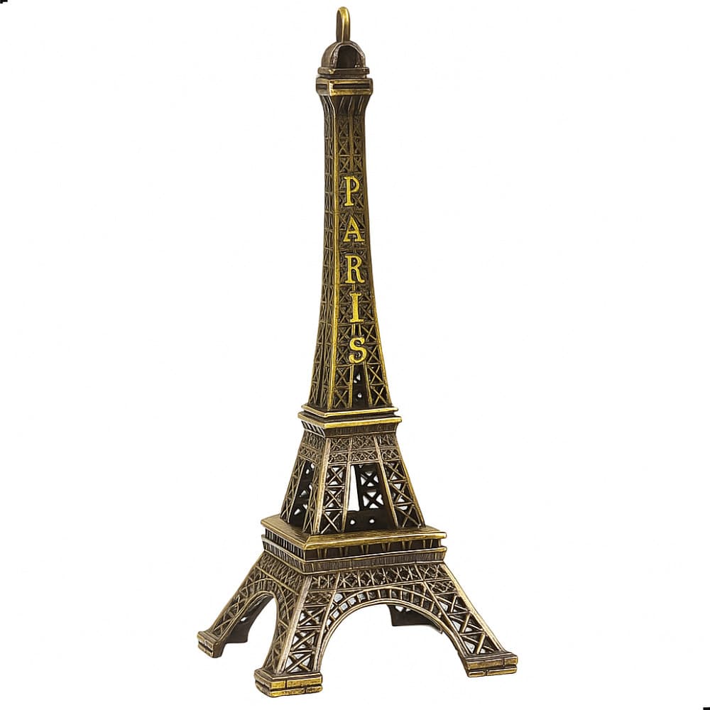 Enfeite Miniatura Torre Eiffel Paris Metal Decoração Casa Escritório 18cm