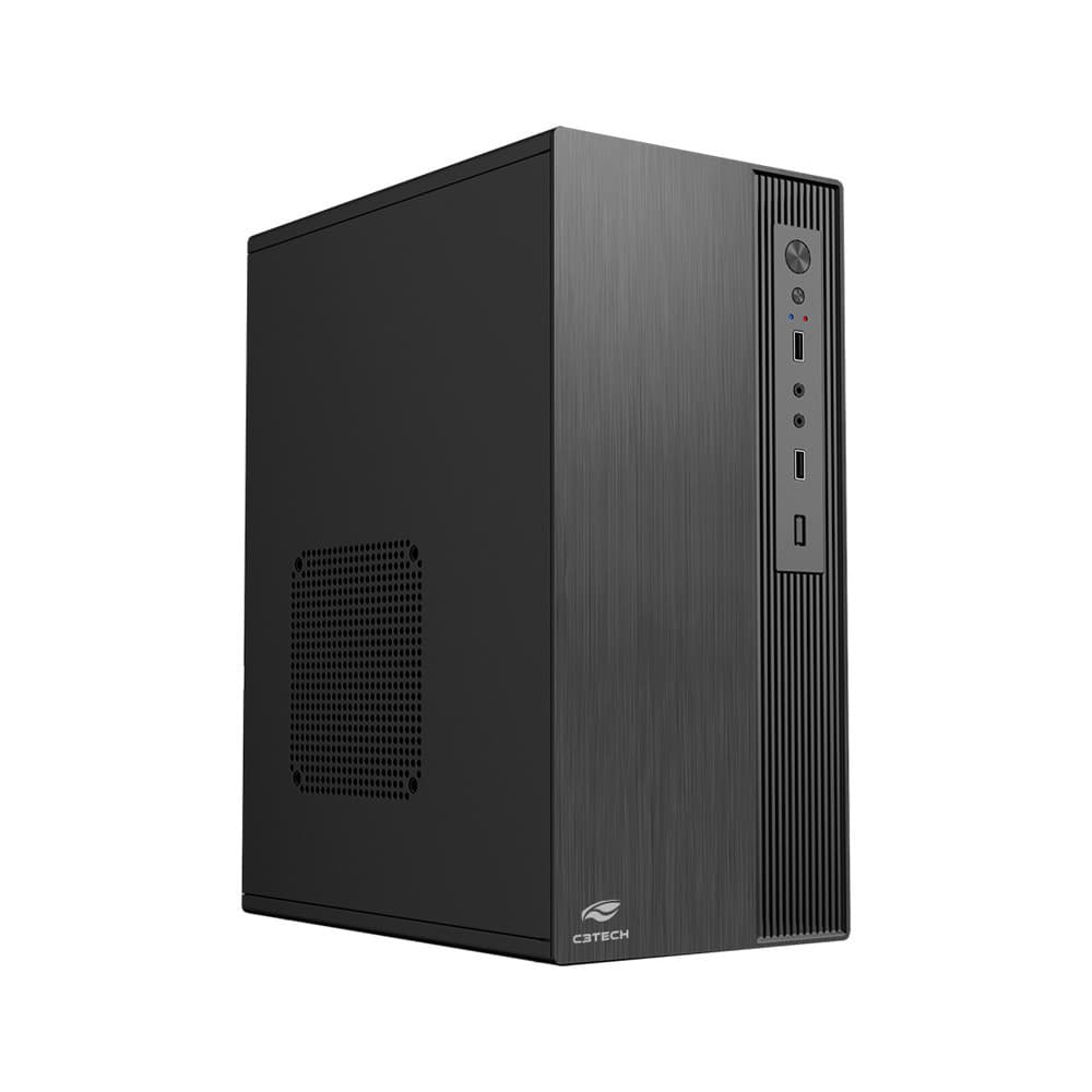 Gabinete C3 Tech Mini Tower Micro Atx Mt-37bk C/fonte 200w Preto