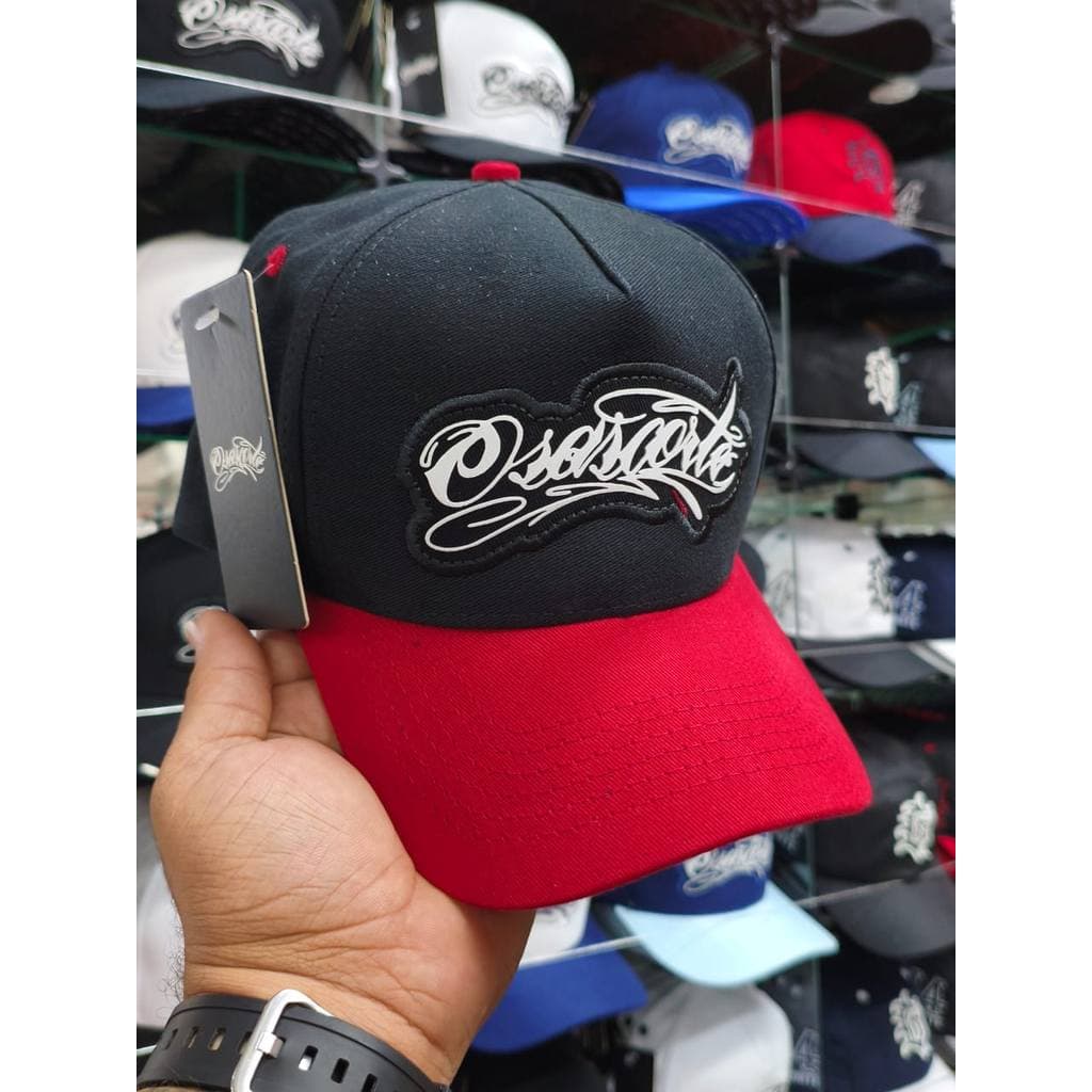Boné Osascorte Fitão DuGrau Aba Curva 244 Grau e Corte  Lançamento 2025 Moda de Moto Estilo Osascorte Moto Ao Ar Livre