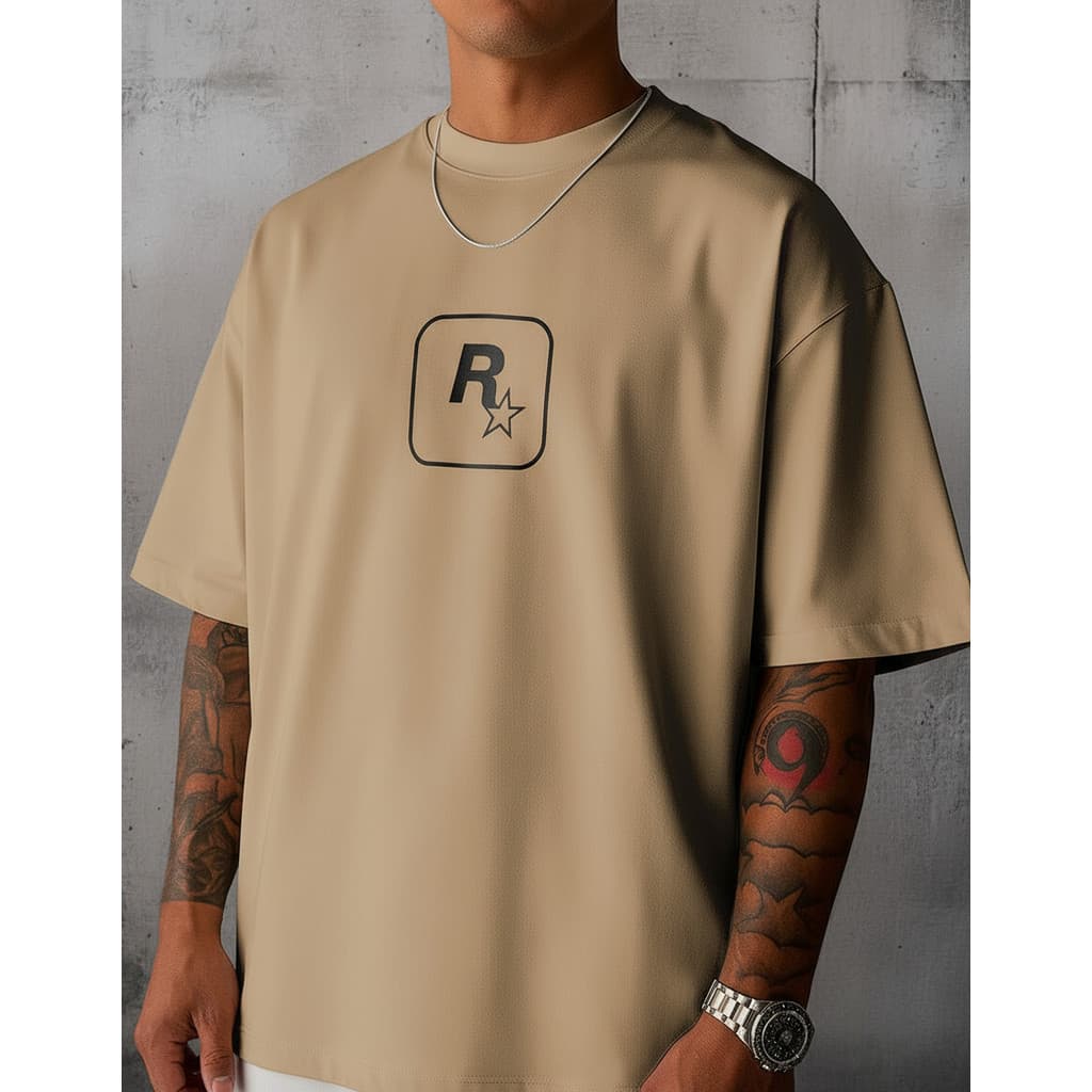 Camiseta Oversized Masculina San Andreas Para Gamer Gta