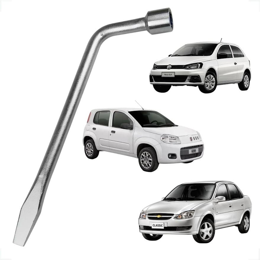 Chave De Roda Carro Em L 19mm C/ Espatula Durável Resistente Civic Fit Doblo Spin Tracker
