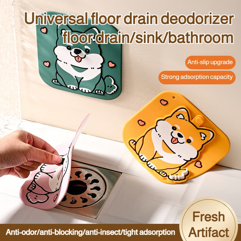 Capa À Prova De odor Para Ralo De Piso De Banheiro Dois Em Um