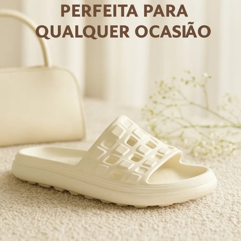 Chinelo Feminino Confortável Estilo Urbano Para o Verão e O Dia a Dia