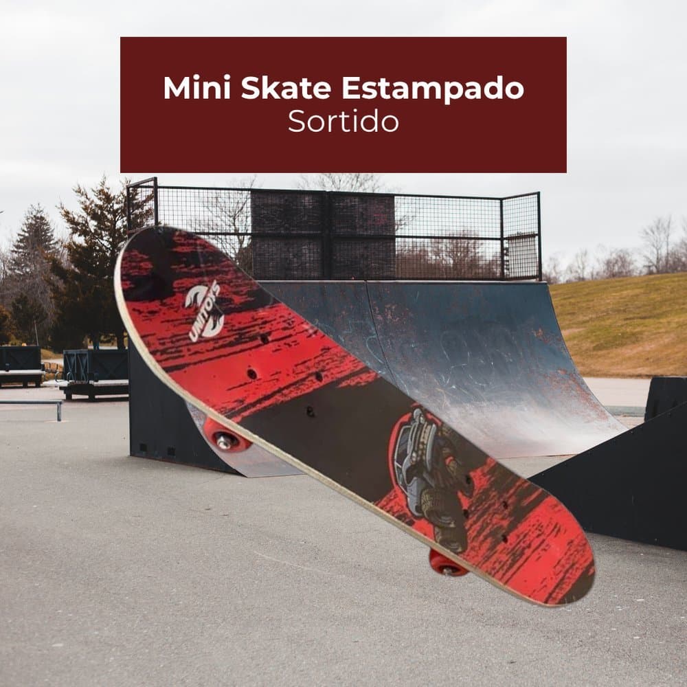 Mini Skate Estampado - Sortido