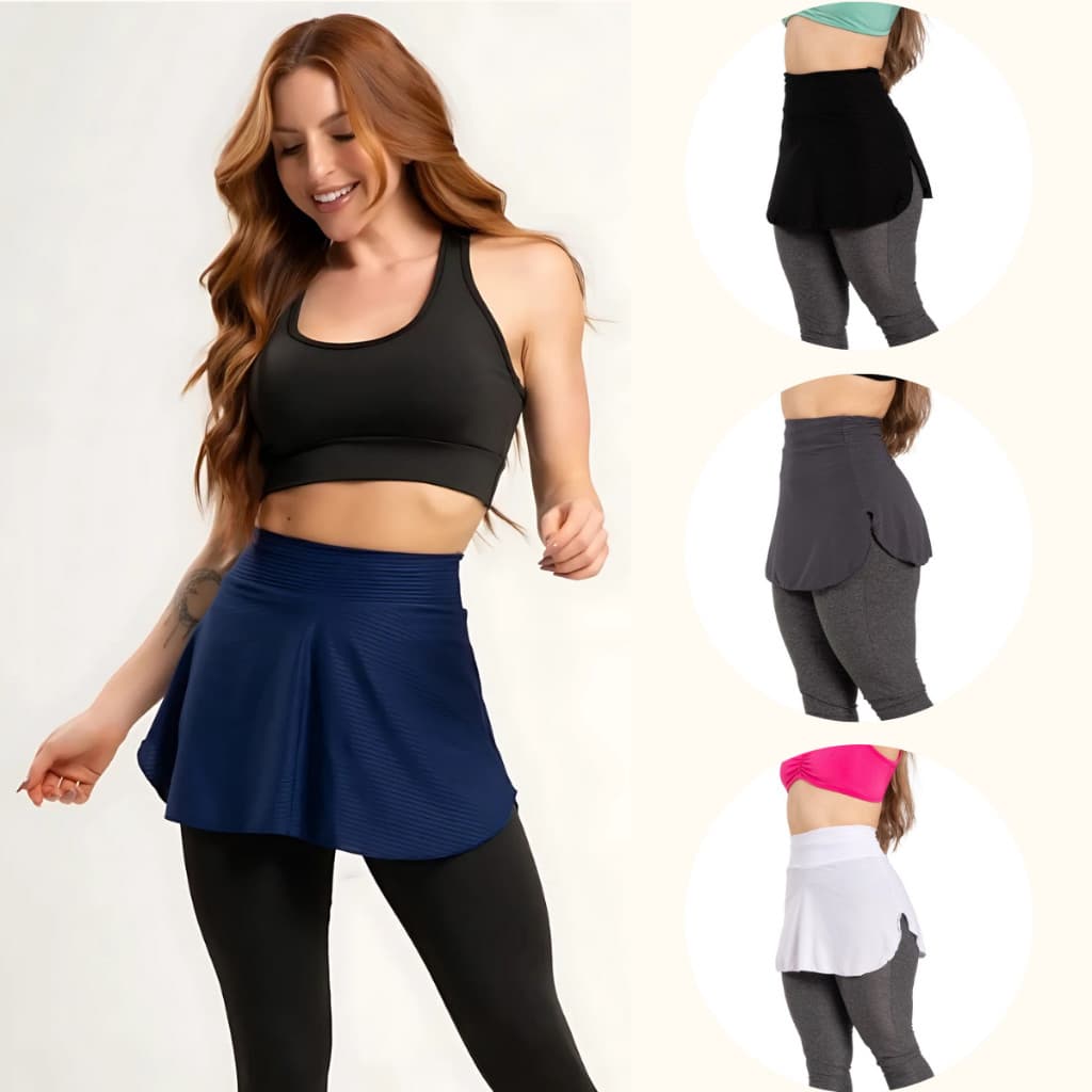 Tapa Bumbum Estilo Saia Fitness Roupas De Academia Feminina Treino