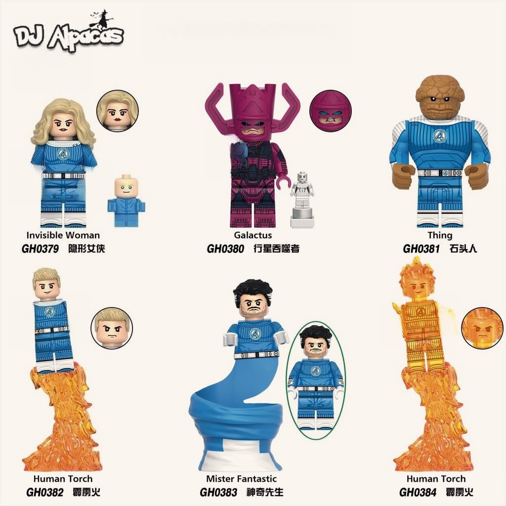 Blocos De Construção Figuras Brinquedo Colecionável GH0379 GH0380 GH0381