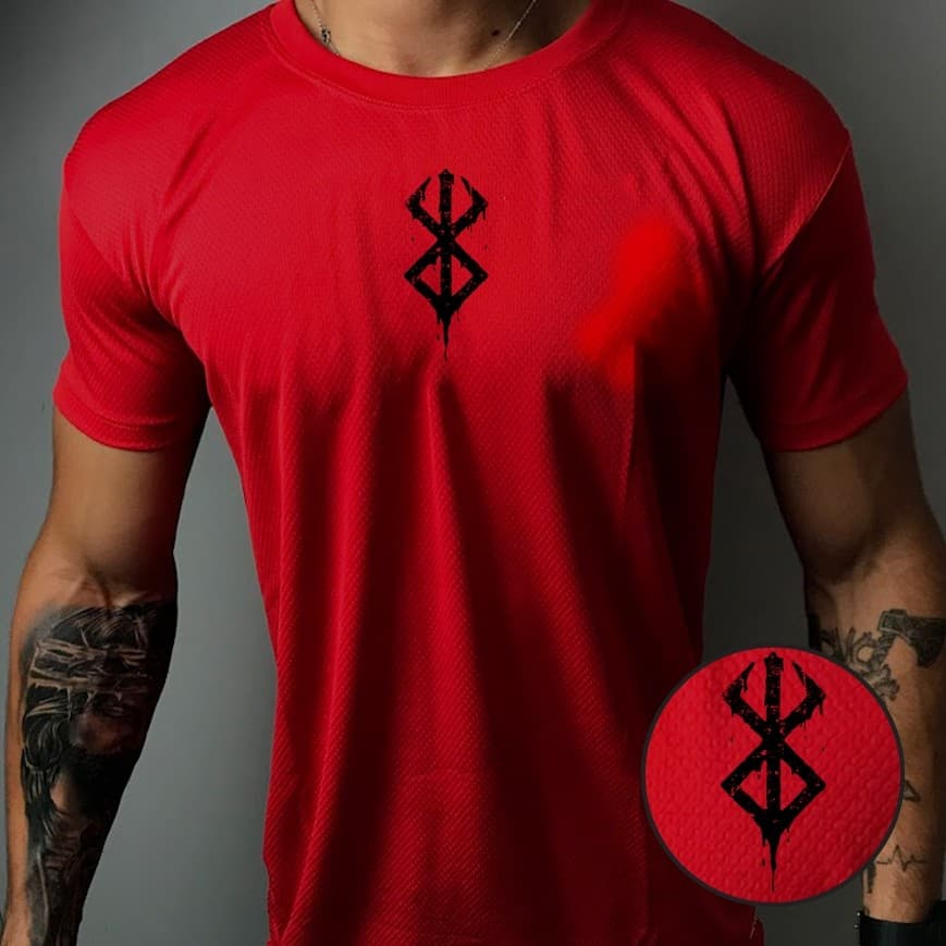 Camisa Dry Fit Masculina BERSERK 01 Camiseta Academia Corrida Crossfit Skate Basquete