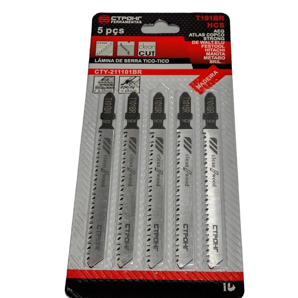 Lamina Tico Tico Madeira Mdf Clean Cut T101br para Chapas de 3 A 30mm