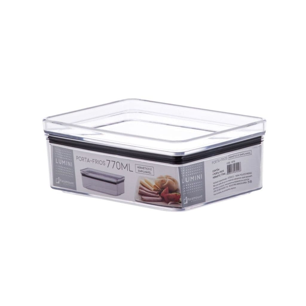 Porta Frios Hermético 770ml Pote Mantimentos Empilhavel Paramount