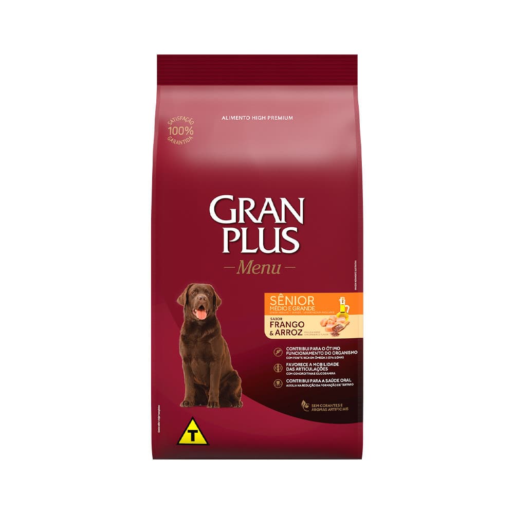 GRANPLUS MENU CAO SENIOR -RAÇAS MÉDIAS 15kg