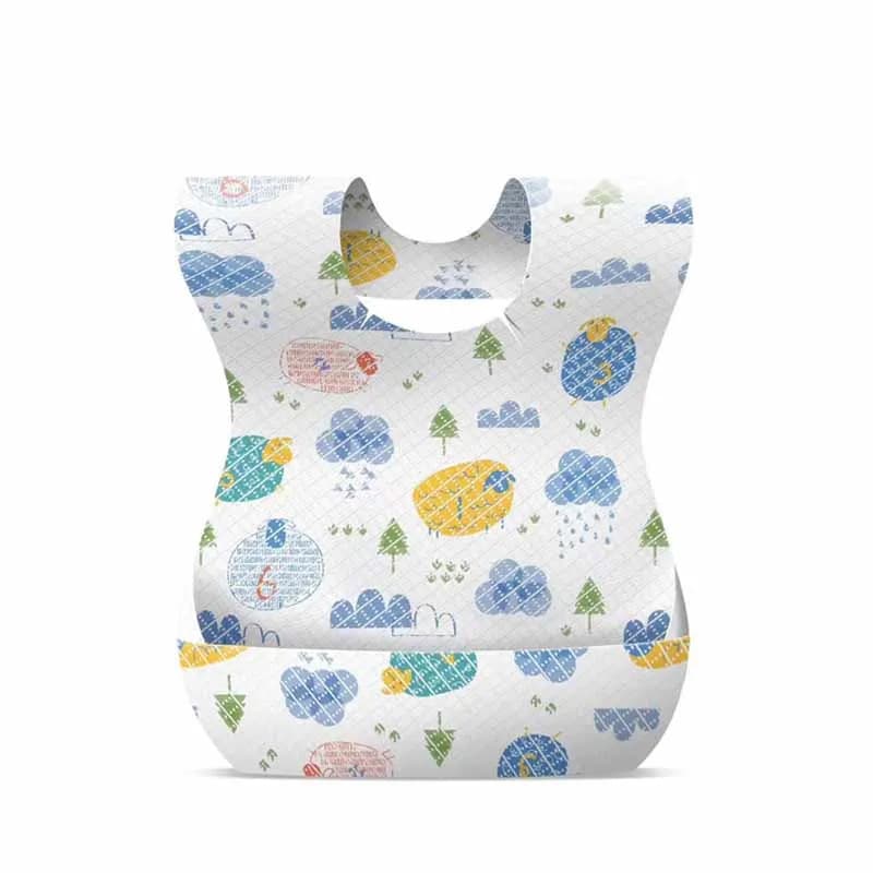 Babador descartável bebe introdução alimentar sortido kit 5 und