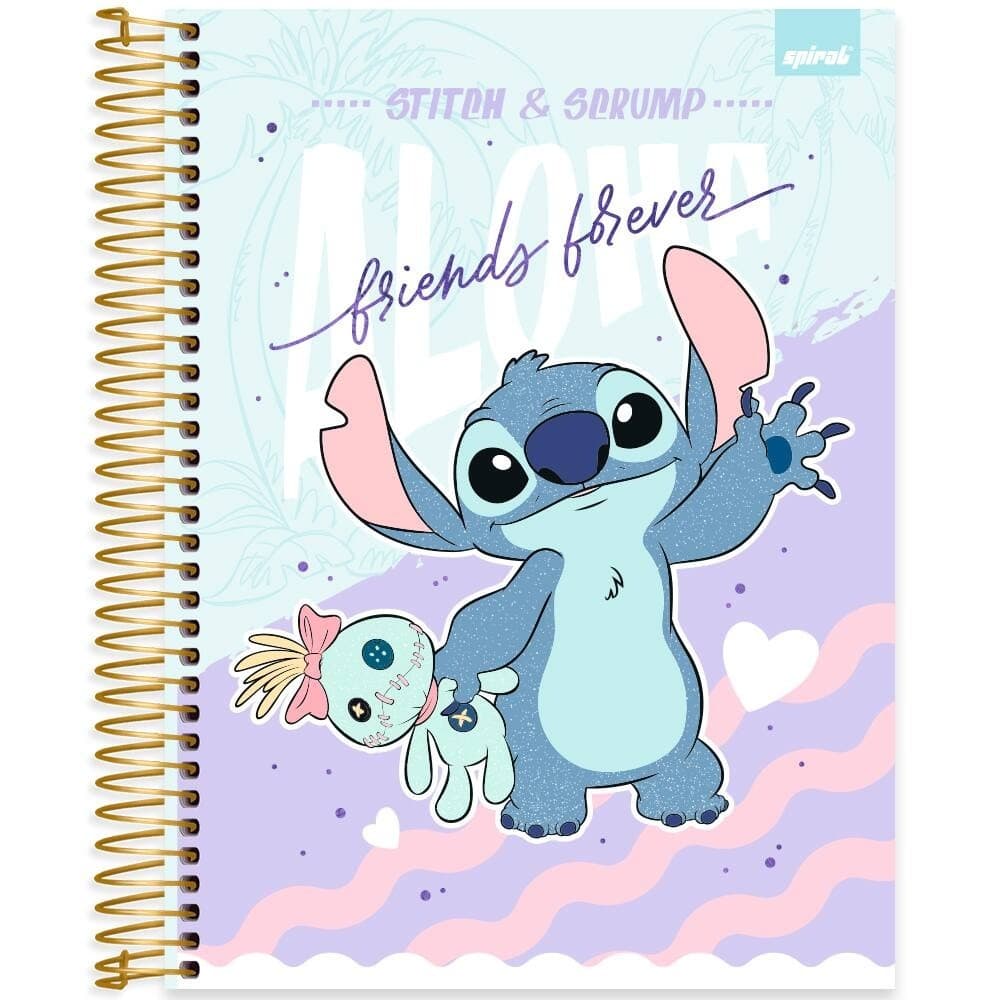 Caderno Stitch 15 Matérias 240 Folhas Spiral