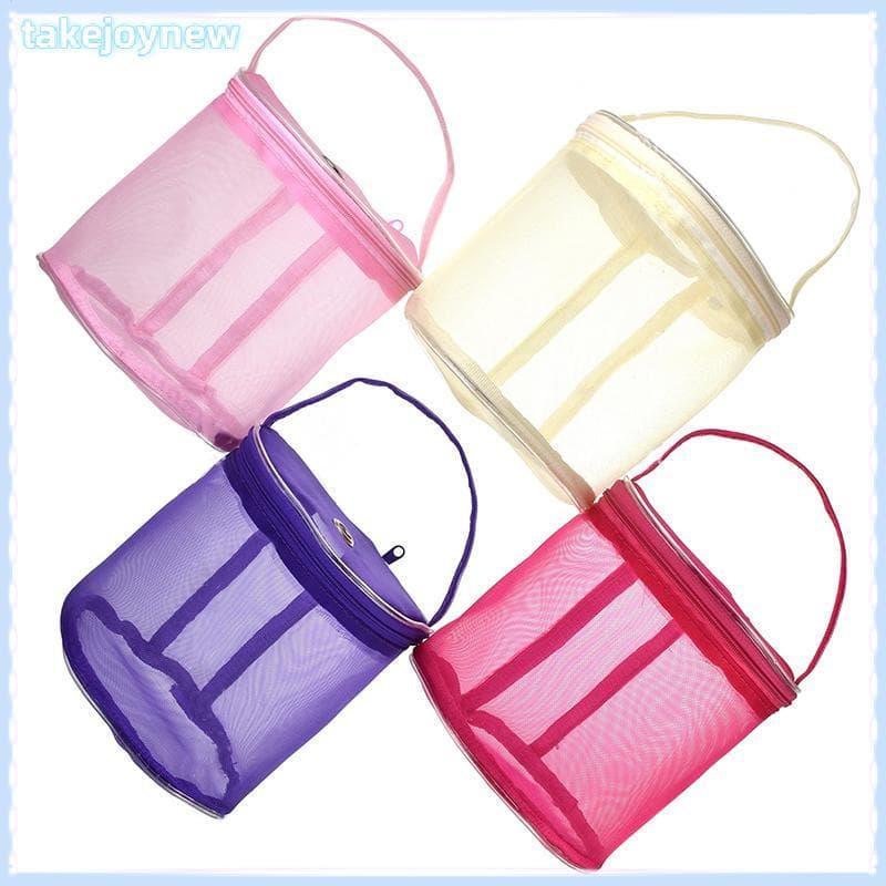 [takejoynewBR] Fio De Tricô Redondo Bolsa De Crochê Suporte Organizadora Tbr