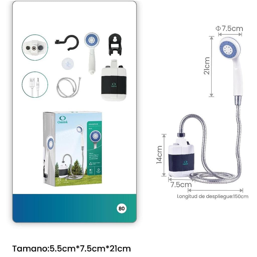 Chuveiro Portátil para Viagem e Camping