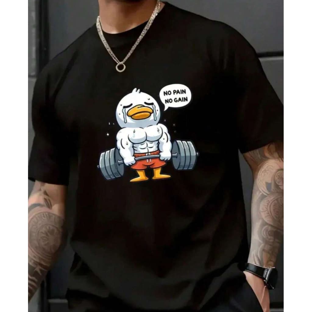 Camiseta Patinhos Unissex – 100% Algodão, Confortável para Academia e Look Casual