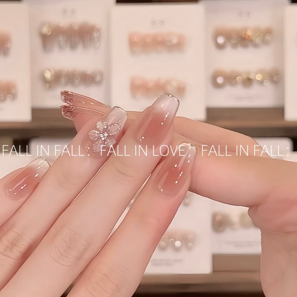 [Flor de gelo de pêssego] Blush transparente de gelo Olho de gato Novo estilo Sensação de alta qualidade Clareamento Unh