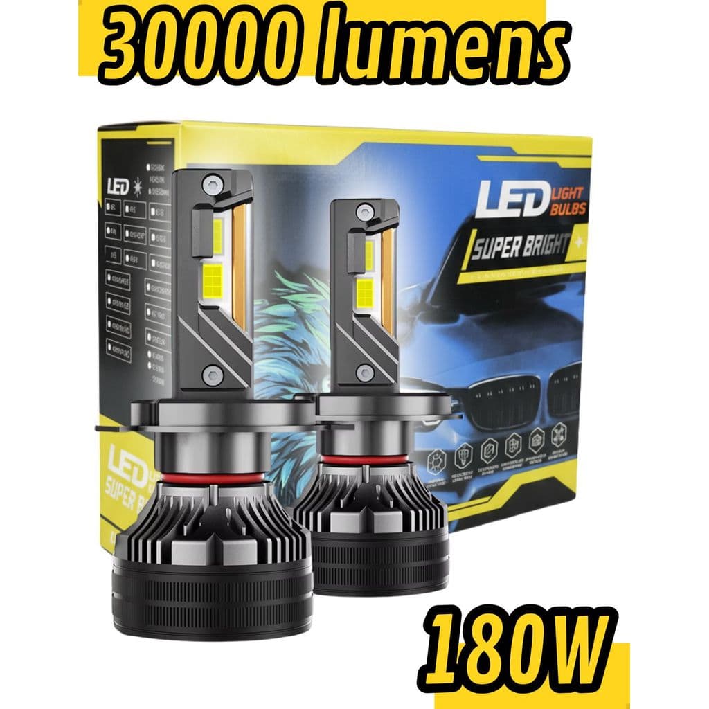 Kit Ultra Led Lâmpada Super Led 30000lm 6000k Canceller
