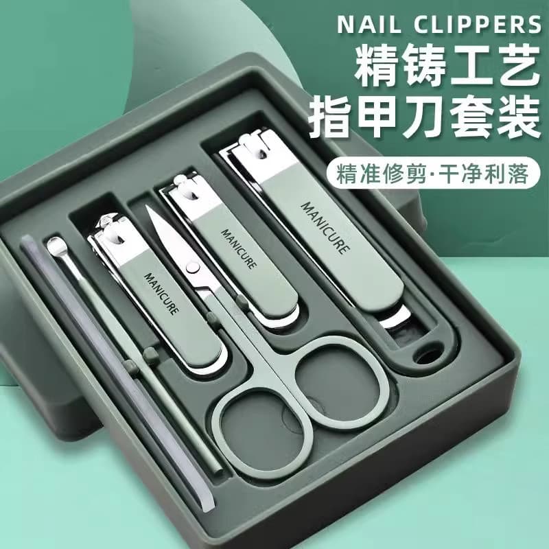 Conjunto de cortador de unhas conjunto completo doméstico único cortador de unhas Anti-respingo cortador de unhas Pedicu