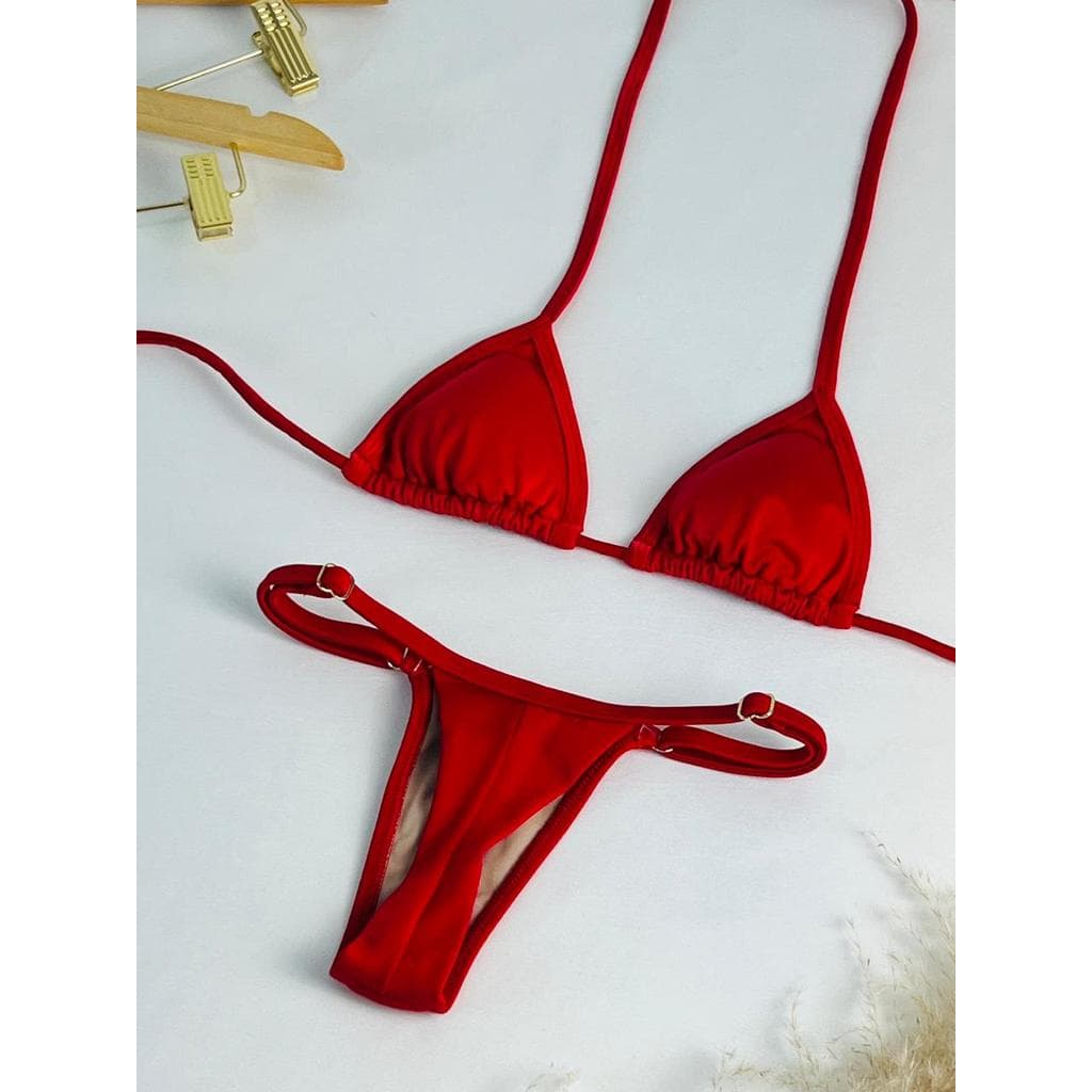 Biquíni Cortininha Fita Fio Feminino com Bojo Removível Forro Duplo Envio Rápido Praia