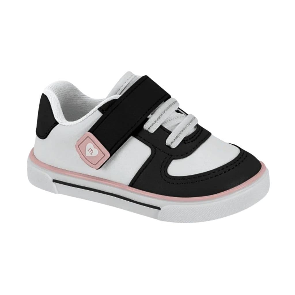 Tênis Infantil Calçado para Meninas Molekinha Original Velcro Calce Fácil | Branco