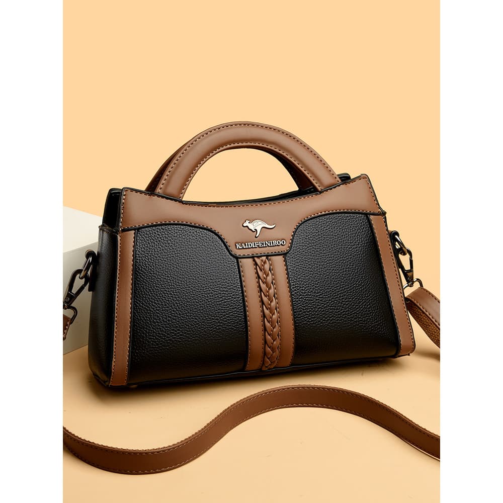 Bolsa de couro genuíno 2026 moda bolsa mensageiro de um ombro couro macio bolsa mãe de meia-idade atmosfera de couro