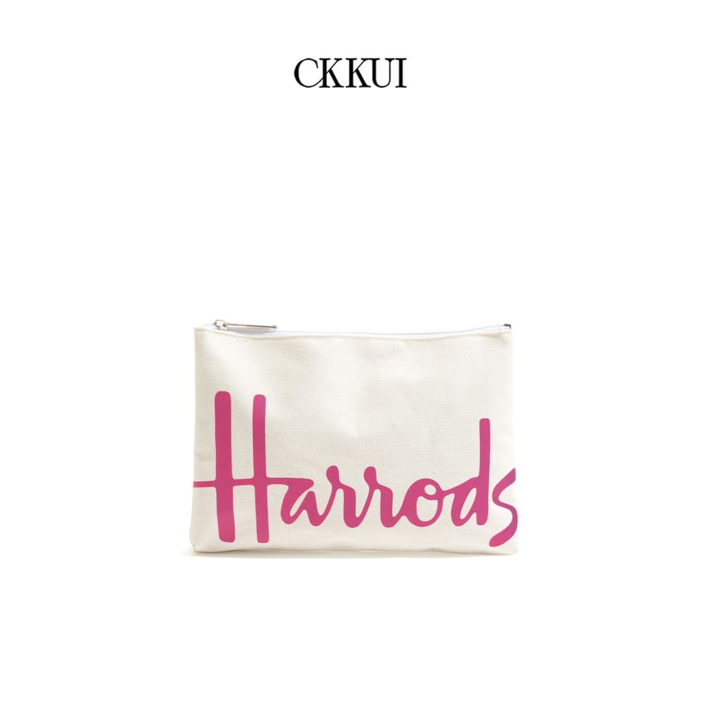 CKKUI Europeu Americano Nicho Leve Carta Impressa Bolsa de Lona Contraste Cor Design Bolsa de Moedas Embreagem de Armaze