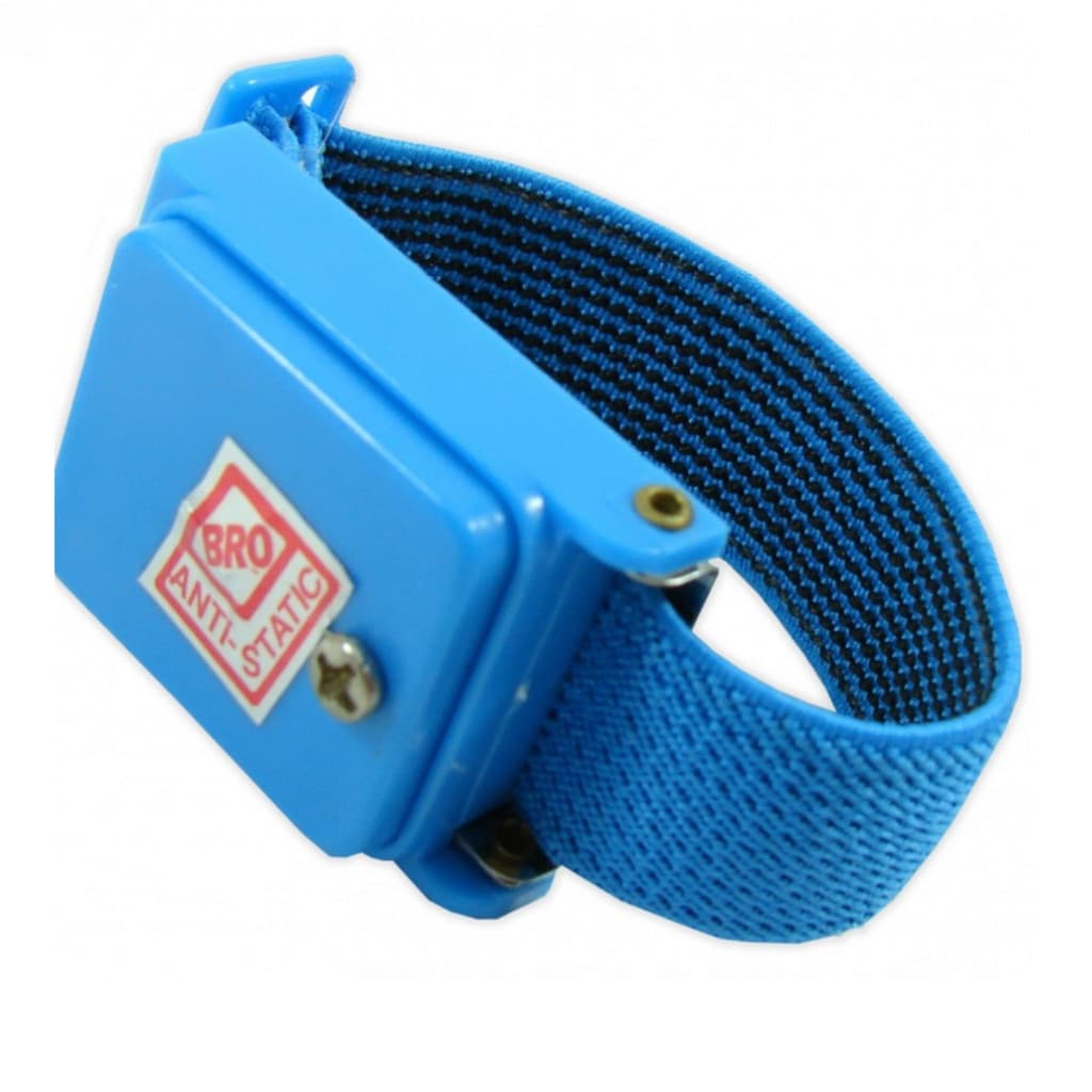 Pulseira Antiestática Aterramento Proteção Esd Sem Fio Azul YAXUN
