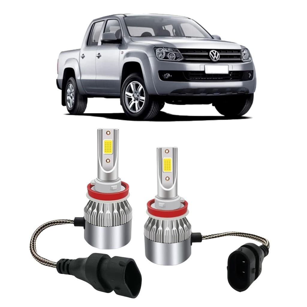 Par Lampada Super LED Farol de Milha Amarok 2010 2011 2012 2013 2014 2015 6000k HB4