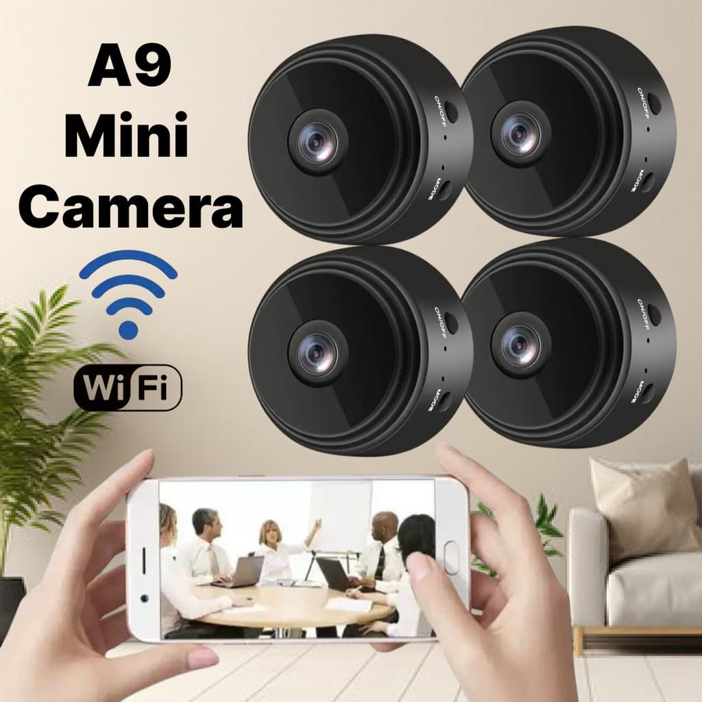 Mini Câmeras A9 com visão noturna Wifi Câmera HD 1080P Vigilância