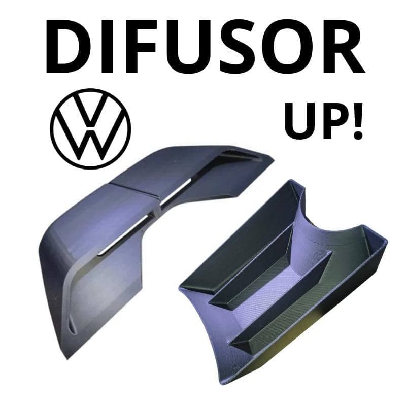 Difusor de Ar Condicionado VW UP TSI MSI 3D | Saída de Ar Central | Acessório para Painel do UP !