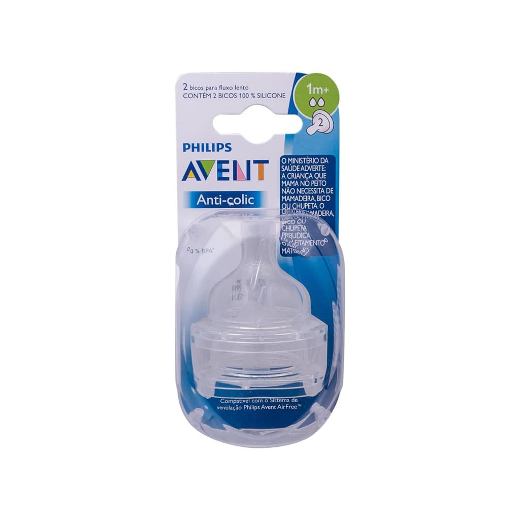 BICO DE MAMADEIRA CLÁSSICA ANTI-COLIC N. 01 C/2