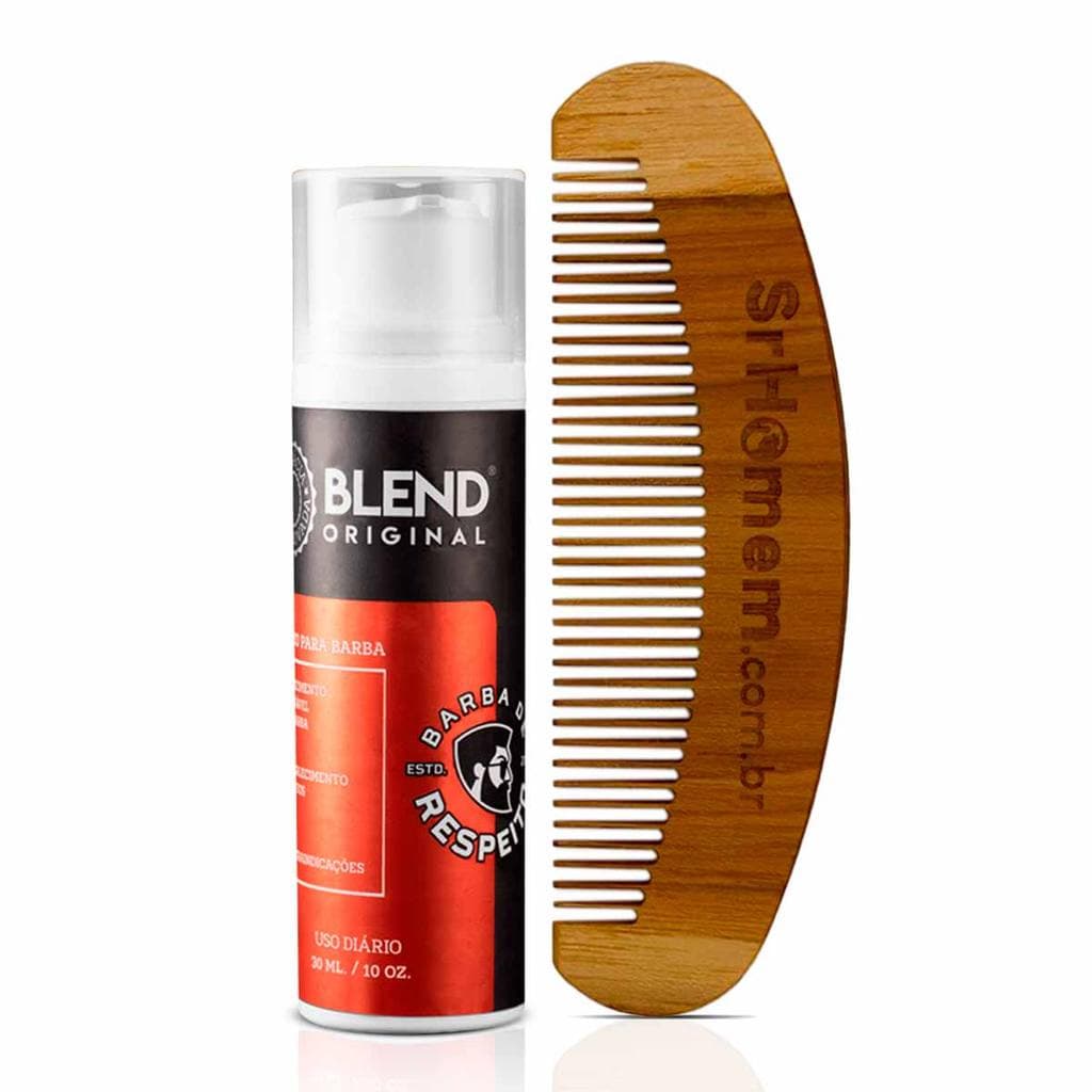 Kit Blend Para Barba Com Pente Curvo Barba De Respeito