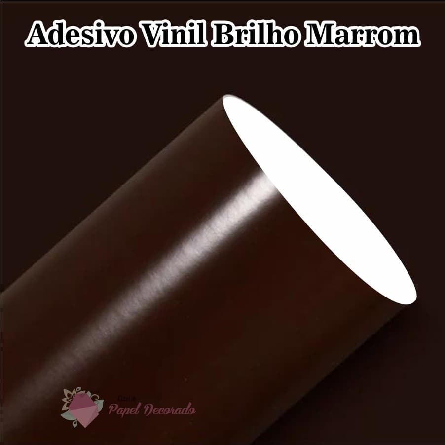 Adesivo Vinil Marrom Recorte Silhouette Portrait 1m X 20cm
