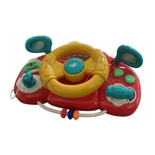 Volante Infantil Interativo Som Luz Veicular Brinquedo Educativo Colorido