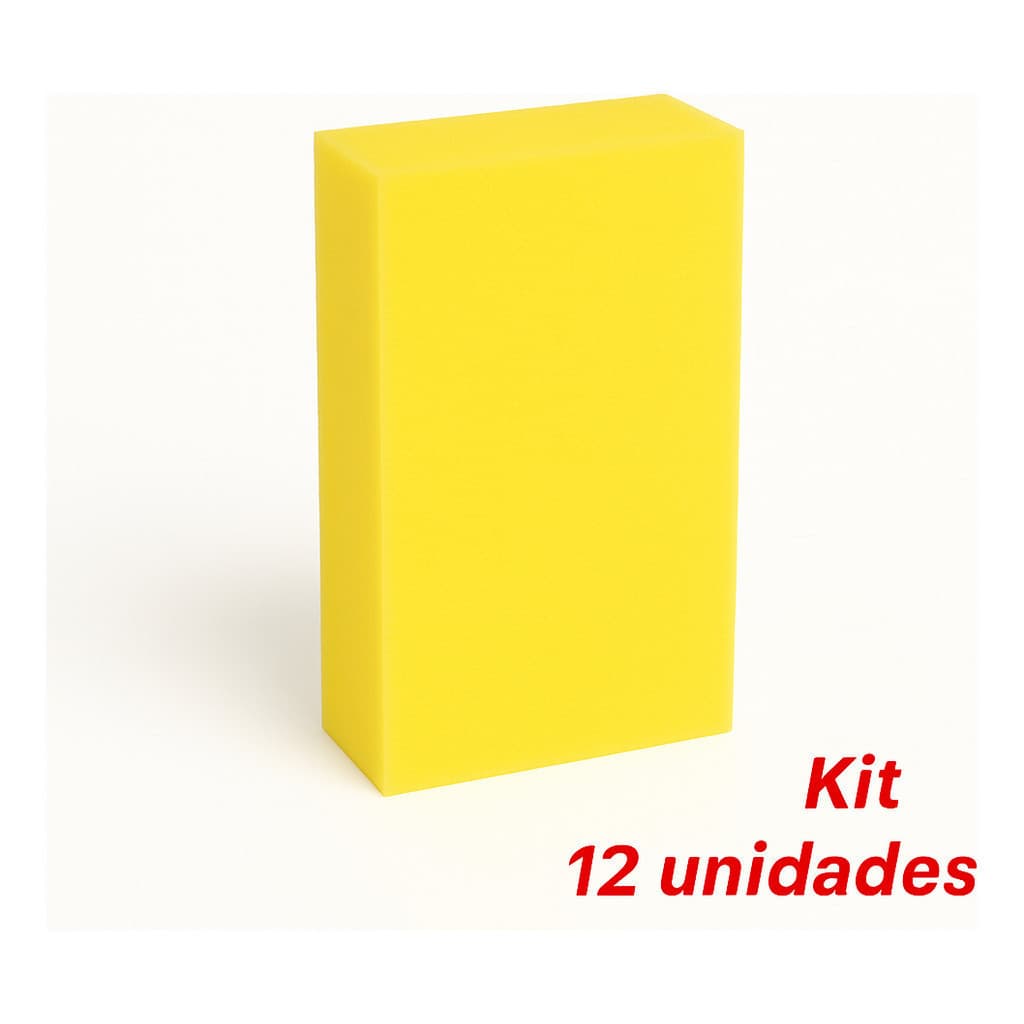 Kit 12 Bloco De Espuma Profissional Para Obras E Acabamentos