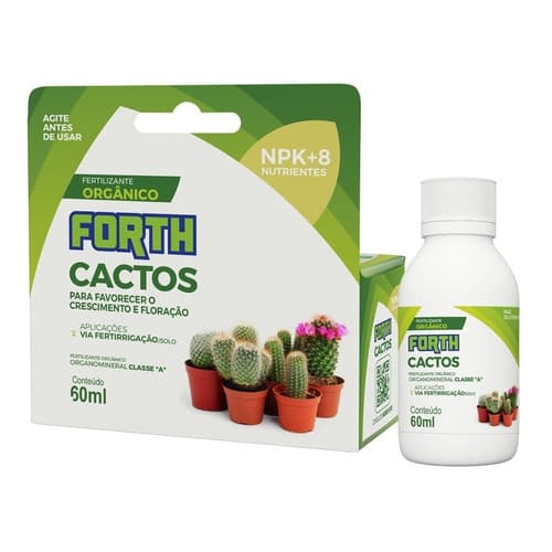 Adubo Fertilizante Forth Cactos 60ml Orgânico  Rende 12 L