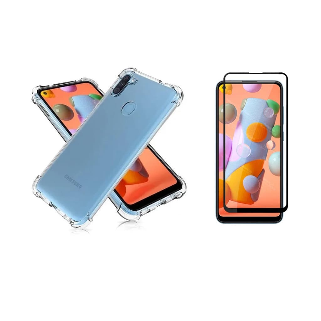 Capa Case Capinha Anti Impacto Para Galaxy A11 + Película 3D Vidro Temperado