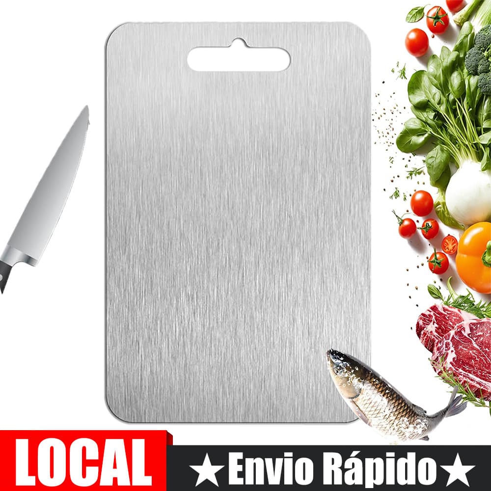 Tábua de corte de cozinha Tábua de corte de carne Tábua de corte de aço inoxidável 20 * 29 cm de espessura 0.8 mm-prata