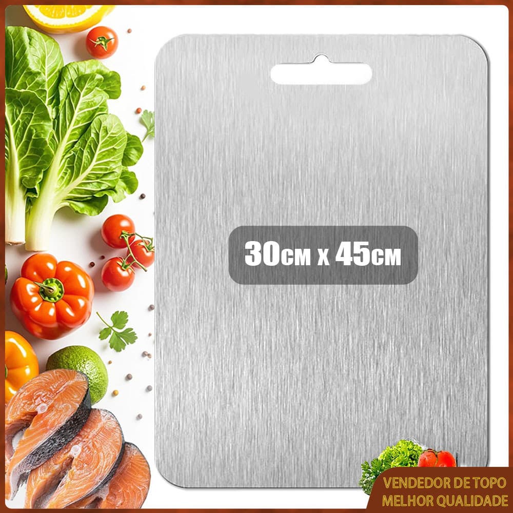 Tábua de corte de cozinha Tábua de corte dupla face de qualidade alimentar Adequada para carne fruta e vegetais 30x45cm